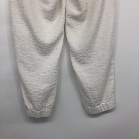 Monk & Lou White loungewear joggers Sweatpants Pockets  size LG - Picture 13 of 16